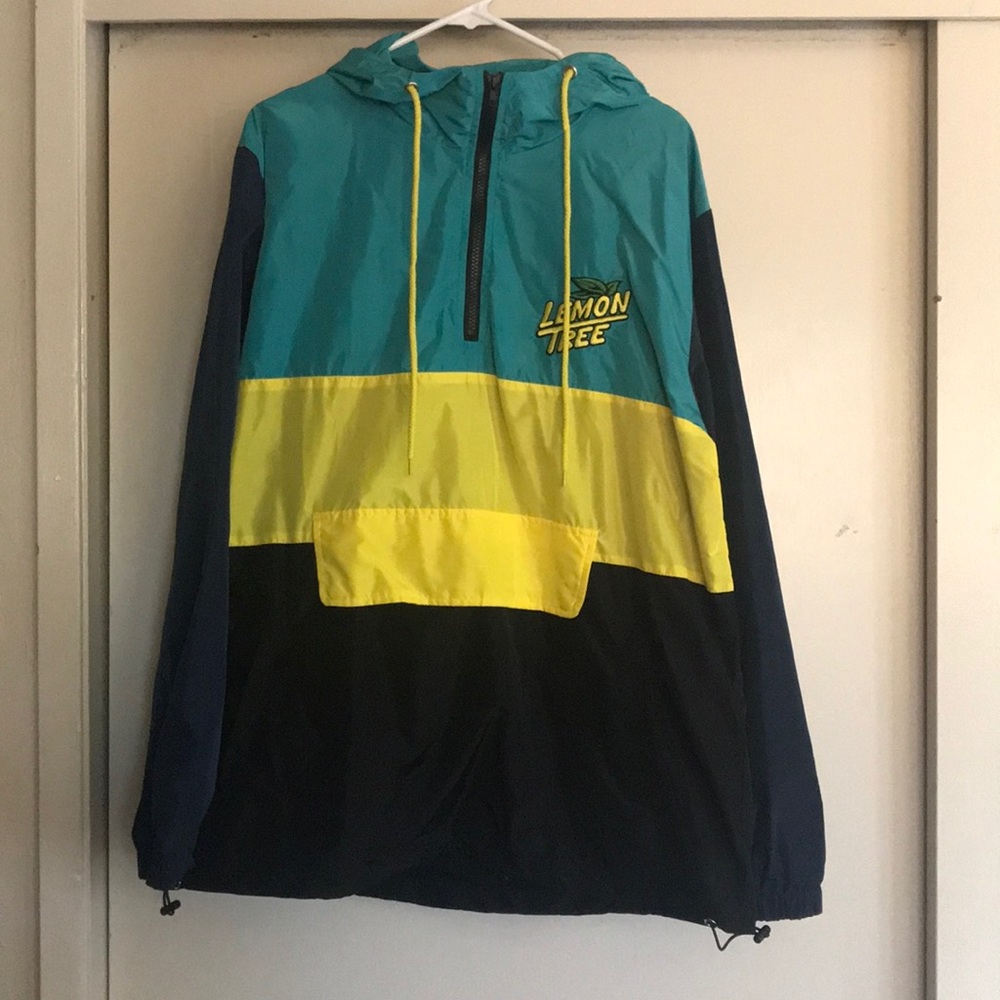 Lemontree quarterzip hooded windbreaker